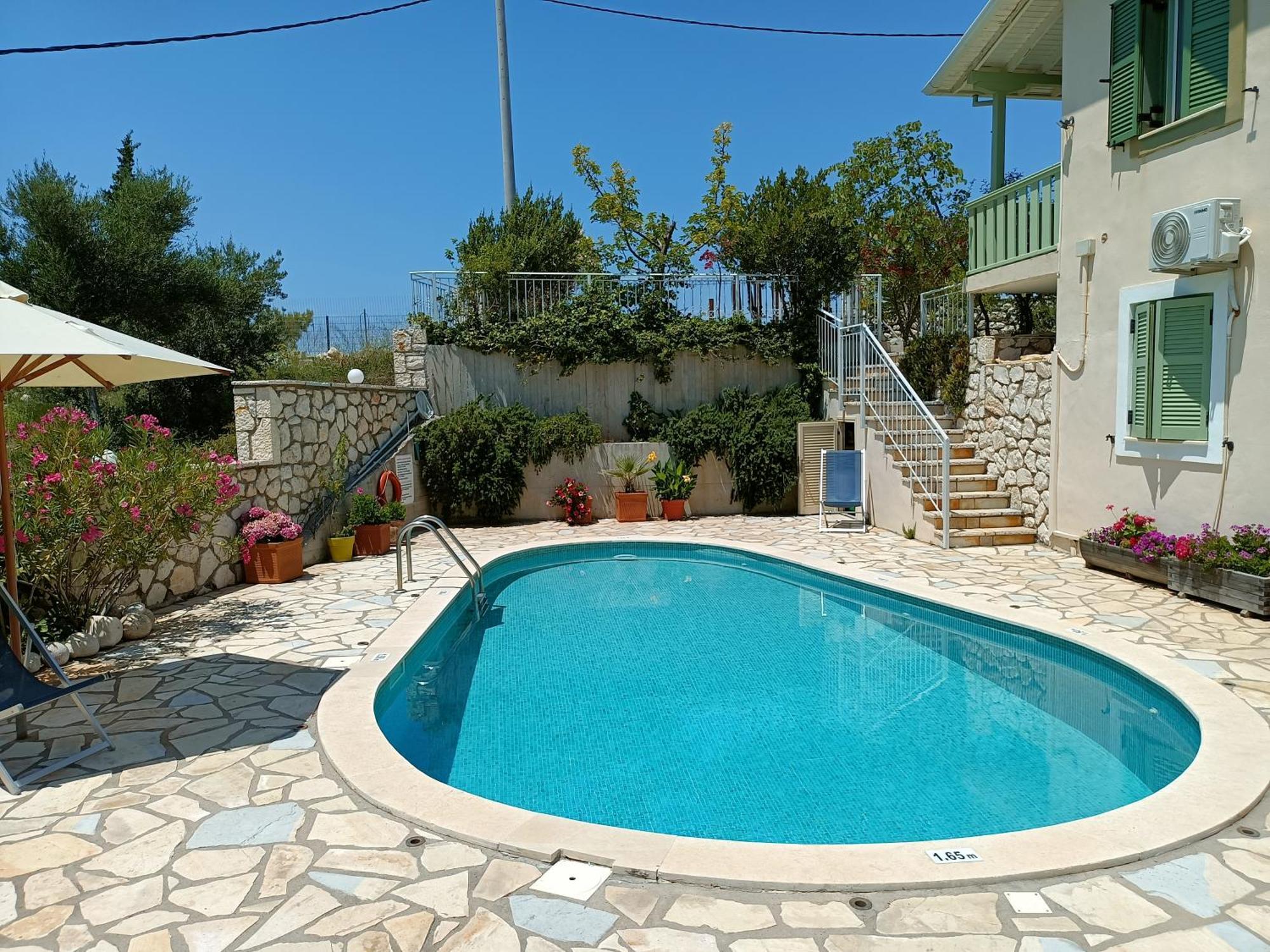 Ferienwohnung Deep Blue- Rosemary Sea View Áyios Nikítas Exterior foto